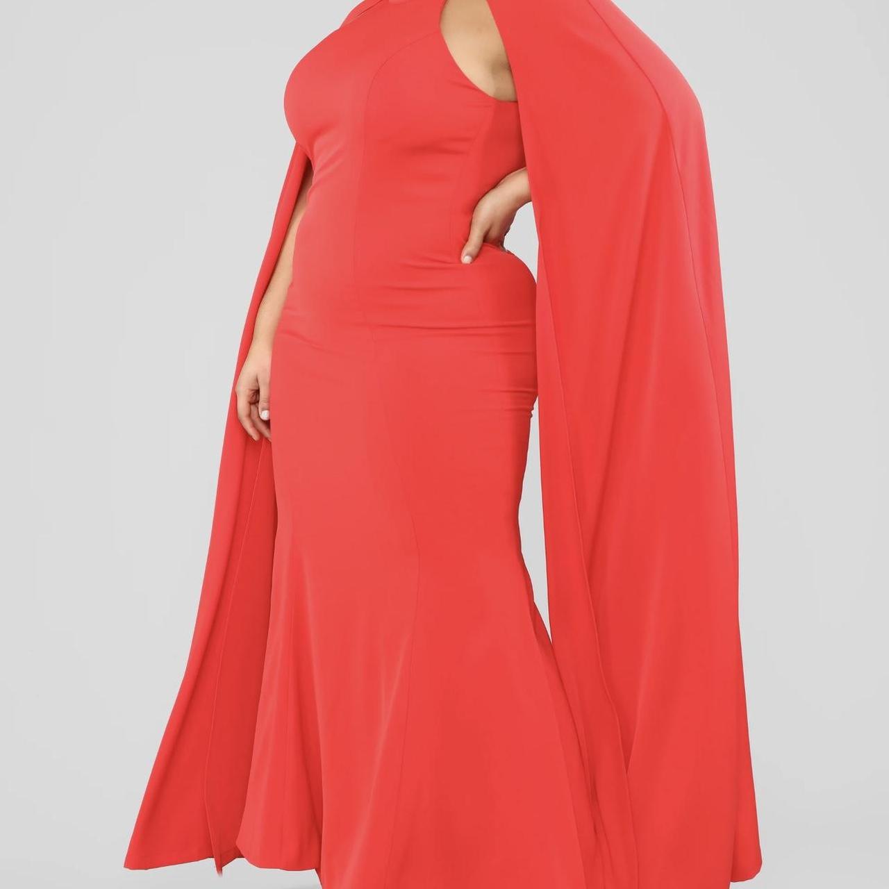 Fashion nova shop cape dress