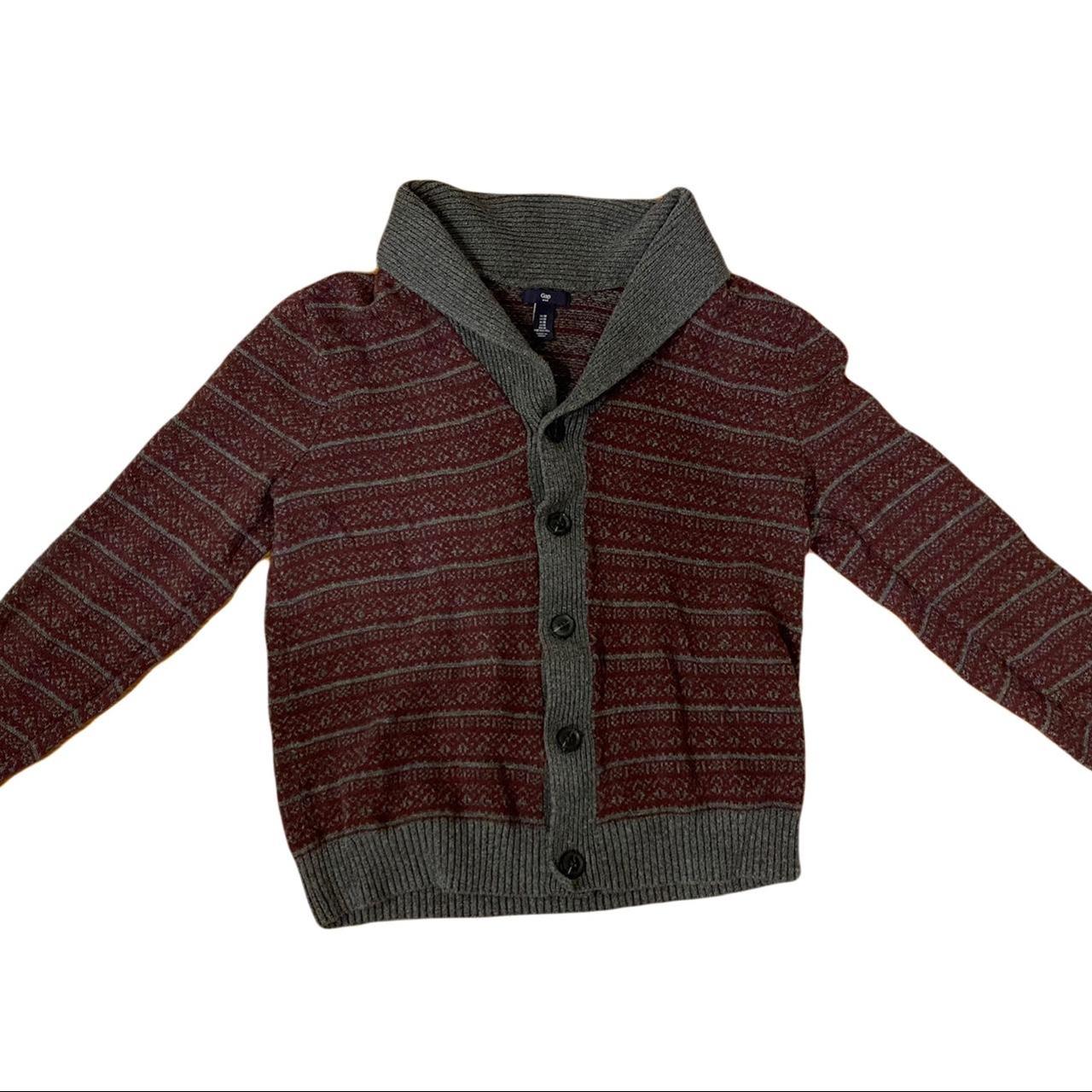 Gap Men's Burgundy Jumper Depop
