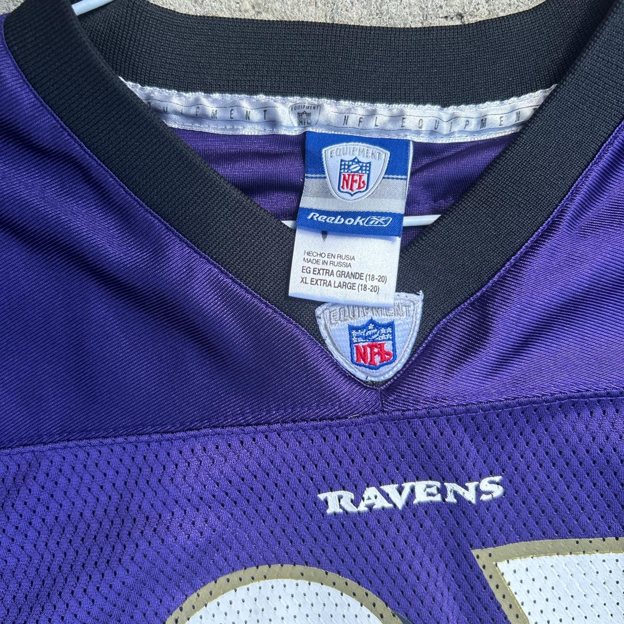 Vintage Reebok Mens NFL Baltimore Ravens Jamal Lewis On Field