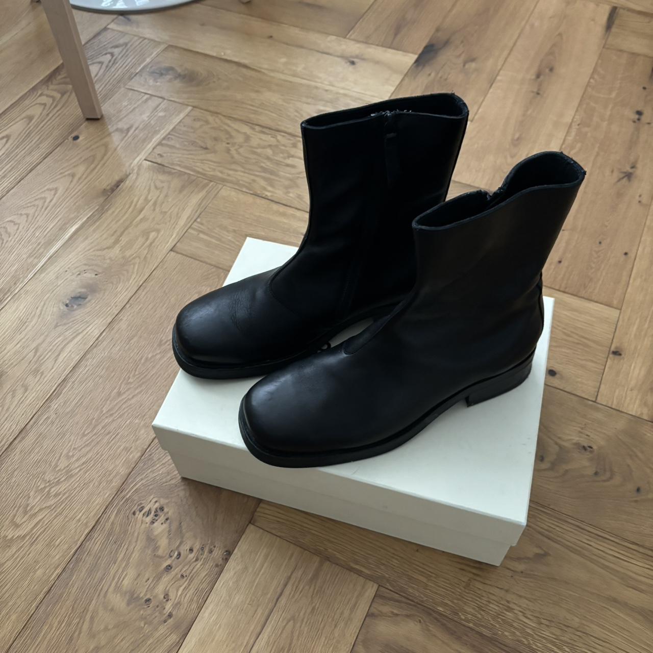 Our Legacy Camion Boot - Black Leather - UK9/EU43 -... - Depop