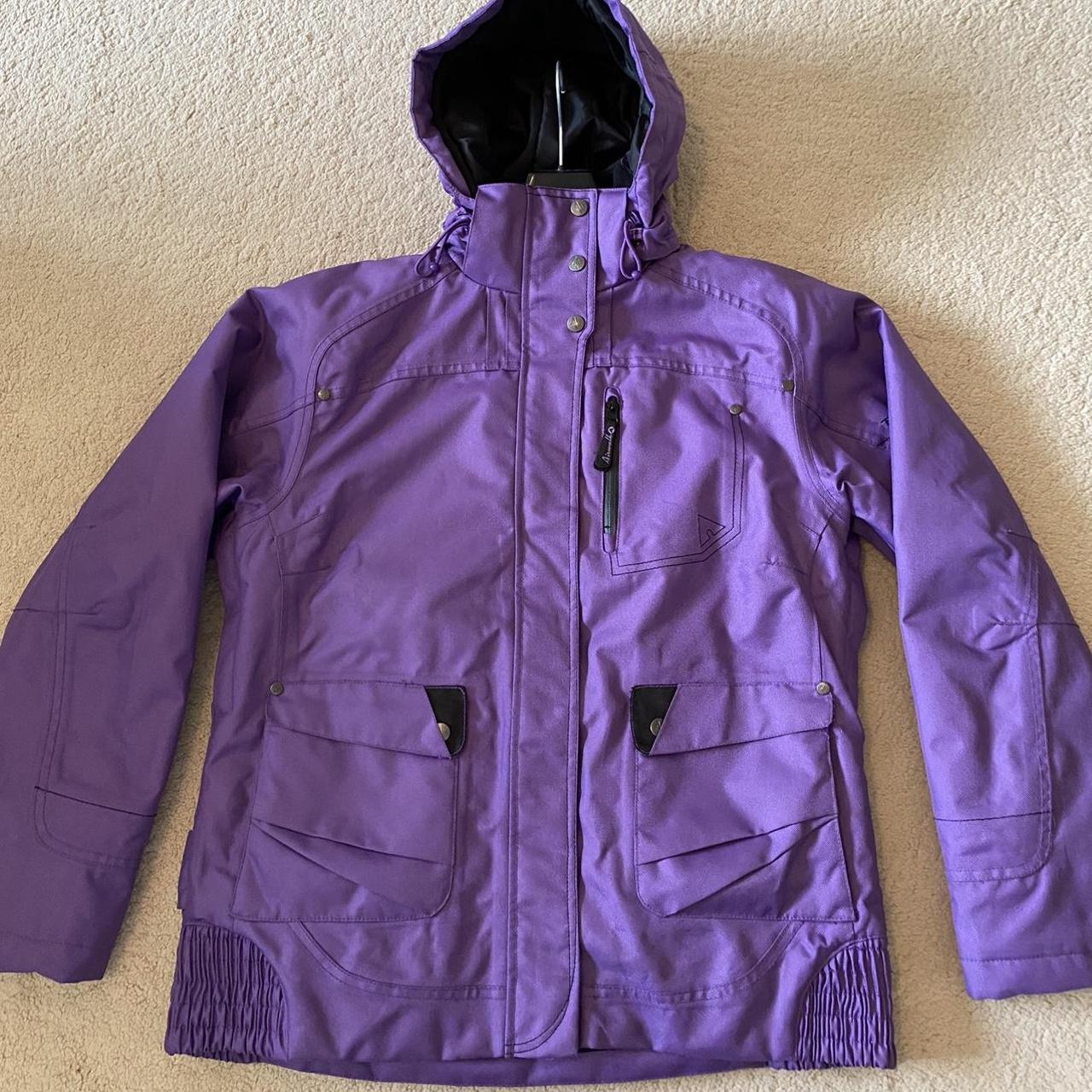Airwalk women ski jacket in purple (UK 10)... - Depop