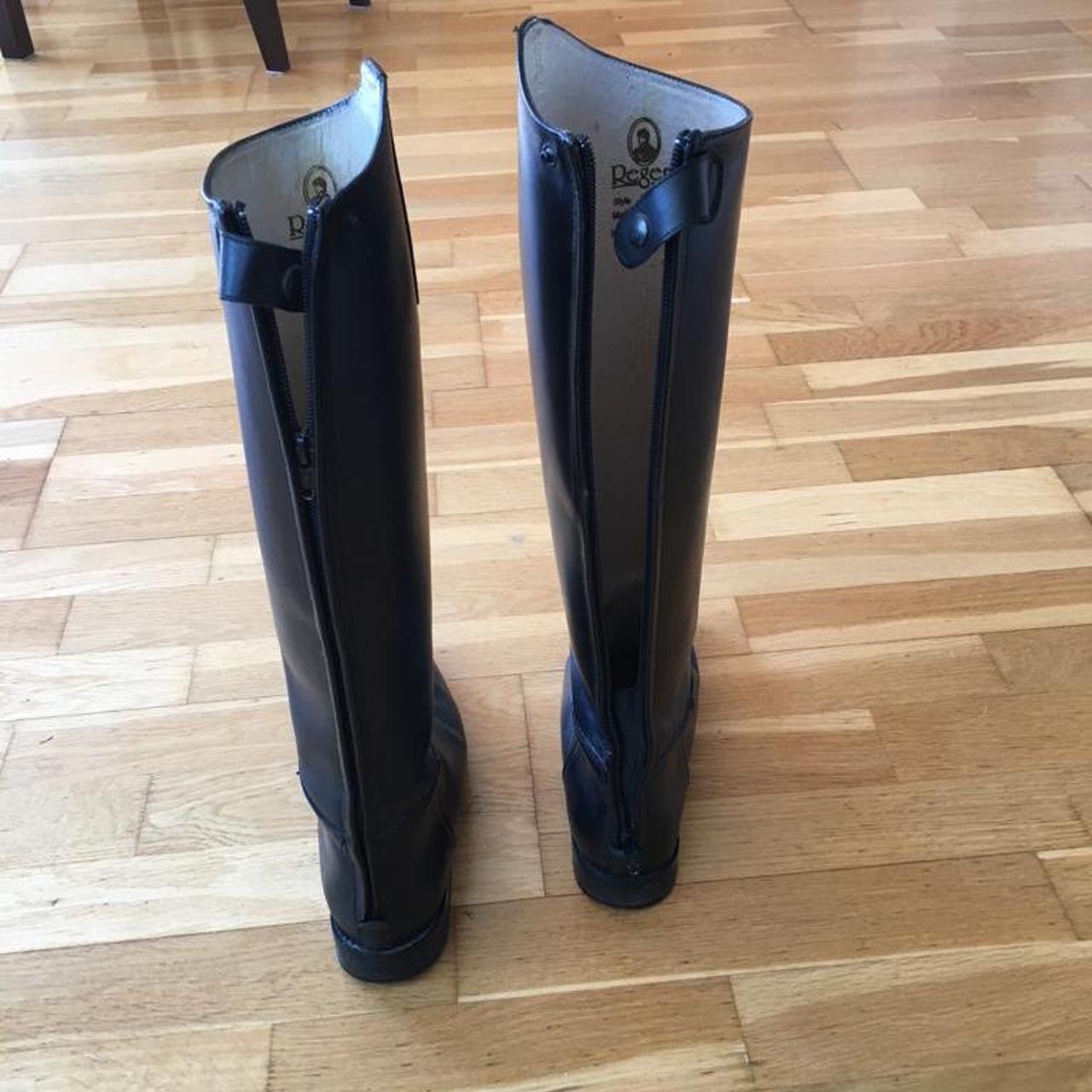 Regent riding boots, black Size 5, calf approx 35cm... Depop