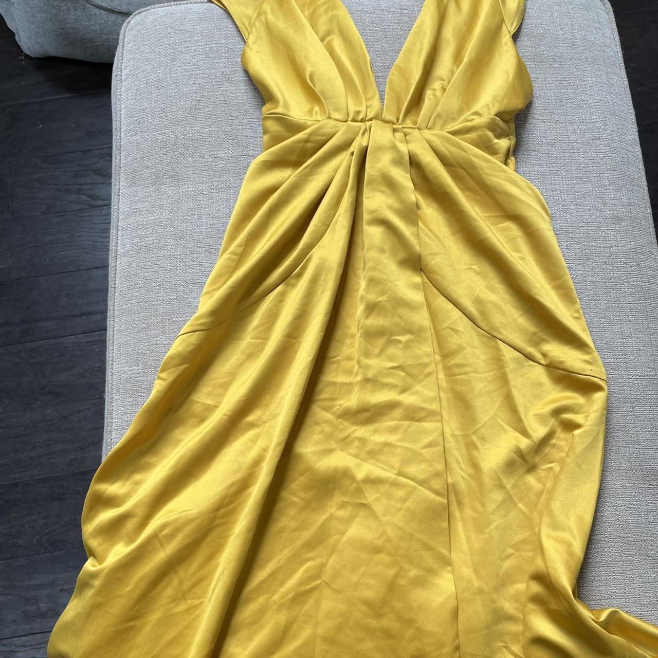 ASOS Women's Yellow and Gold Dress