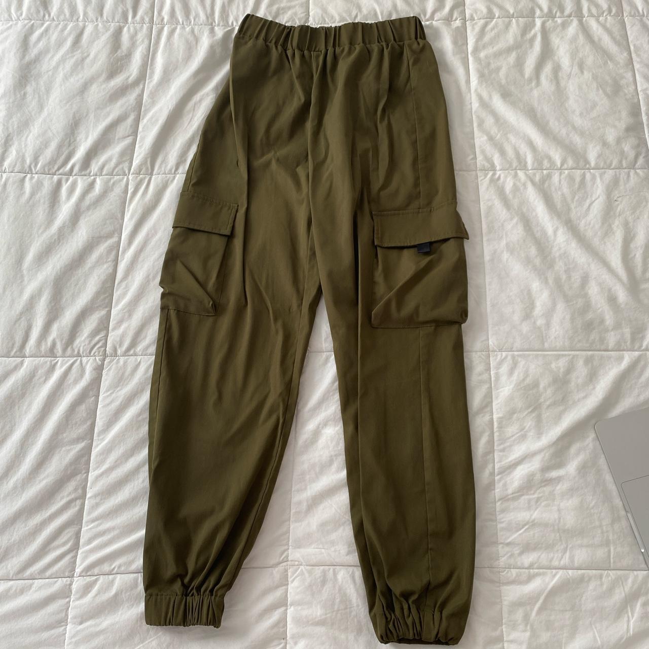 - dark green cargo pants from shein - barely worn... - Depop