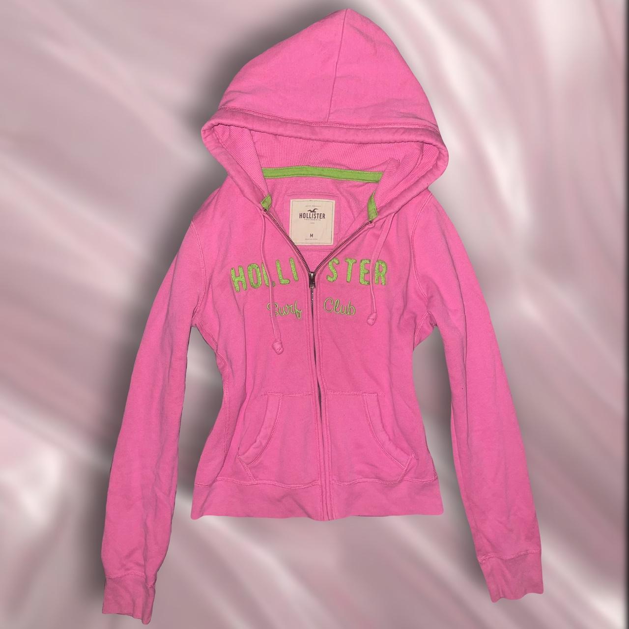 Baby pink clearance hollister hoodie