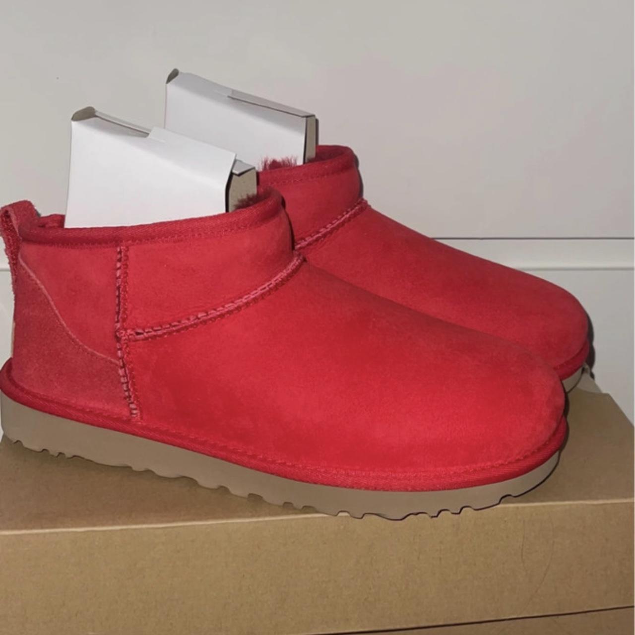 UGG Women's Red Boots Depop