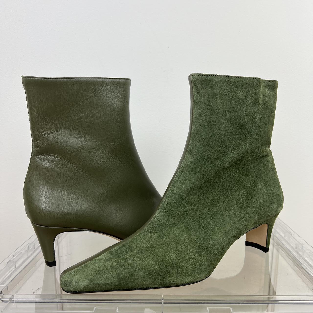 Staud Women's Green Boots | Depop