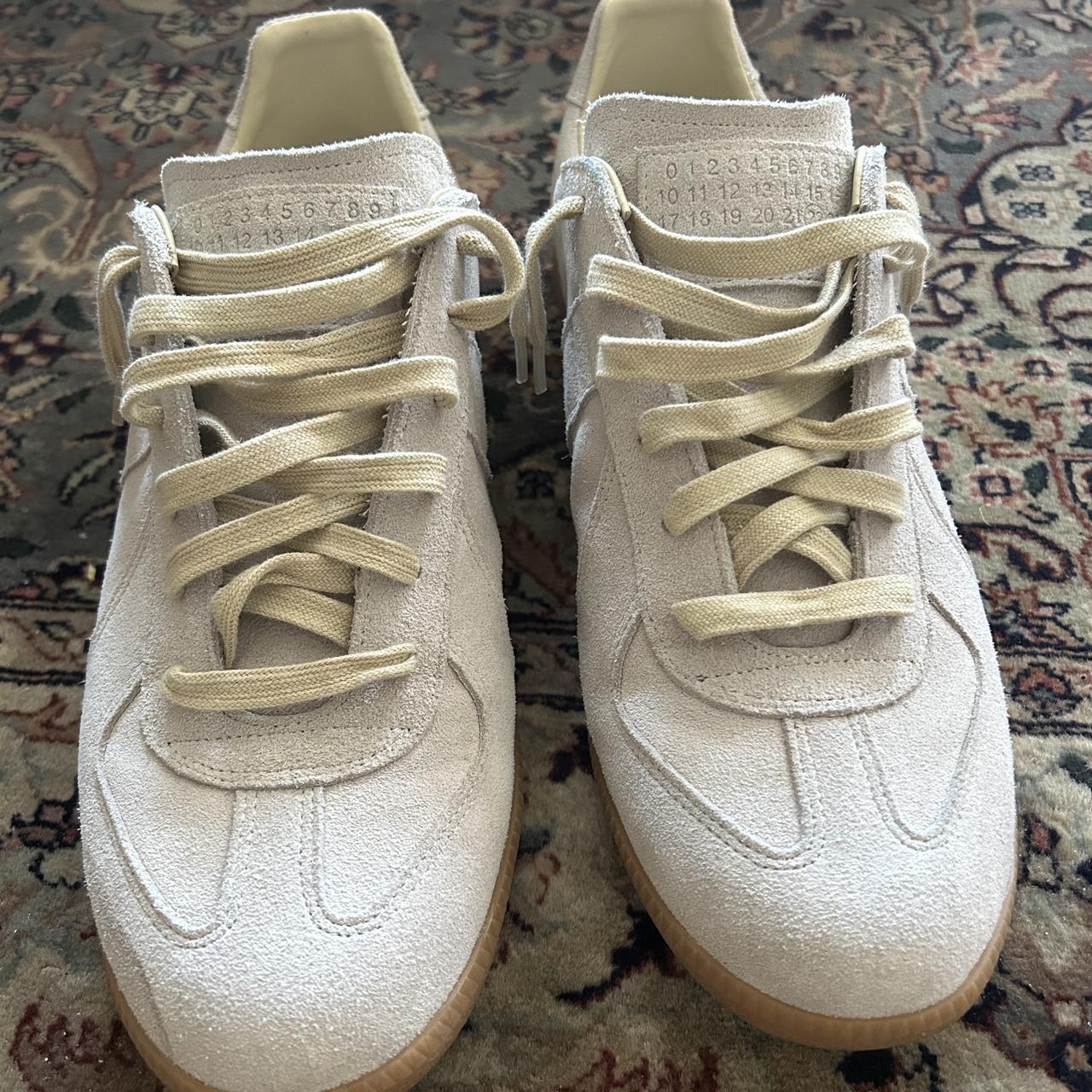 Maison Margiela Full Suede White Gum Sole GATS.... - Depop