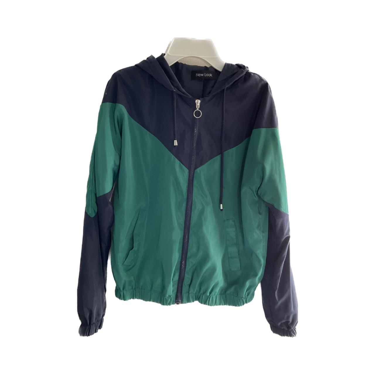 Light weight, green and navy windbreaker - has some... - Depop