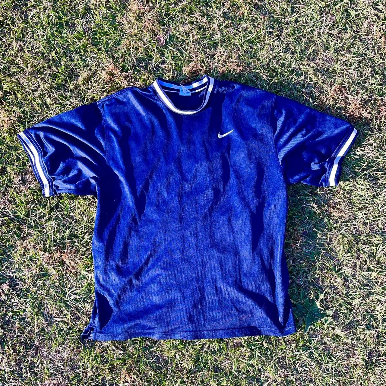 Vintage early 90s Nike jersey shirt on vintage... - Depop