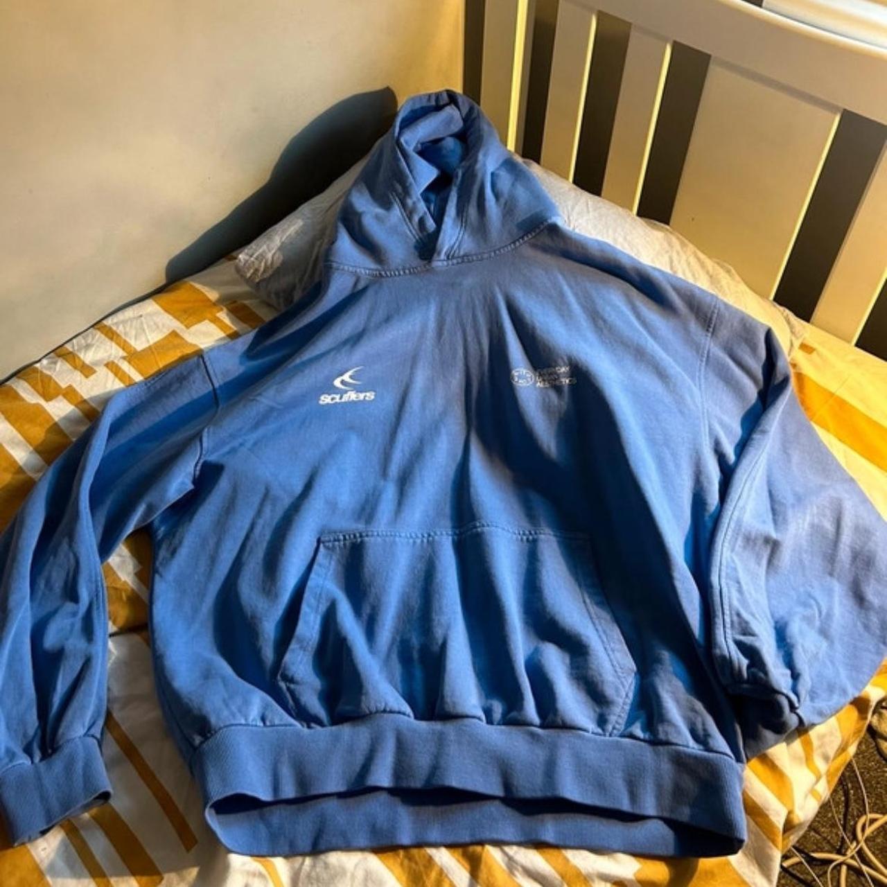 Scuffers Royal Blue Hoodie, Size Large. Only Worn... - Depop