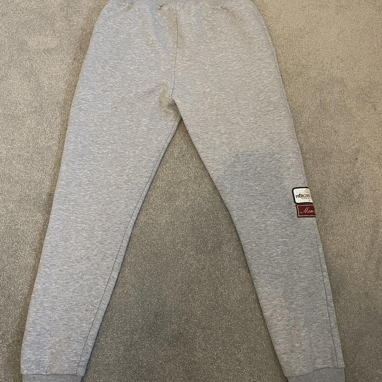 mercier tracksuit bottoms Medium Used Has a blue... Depop