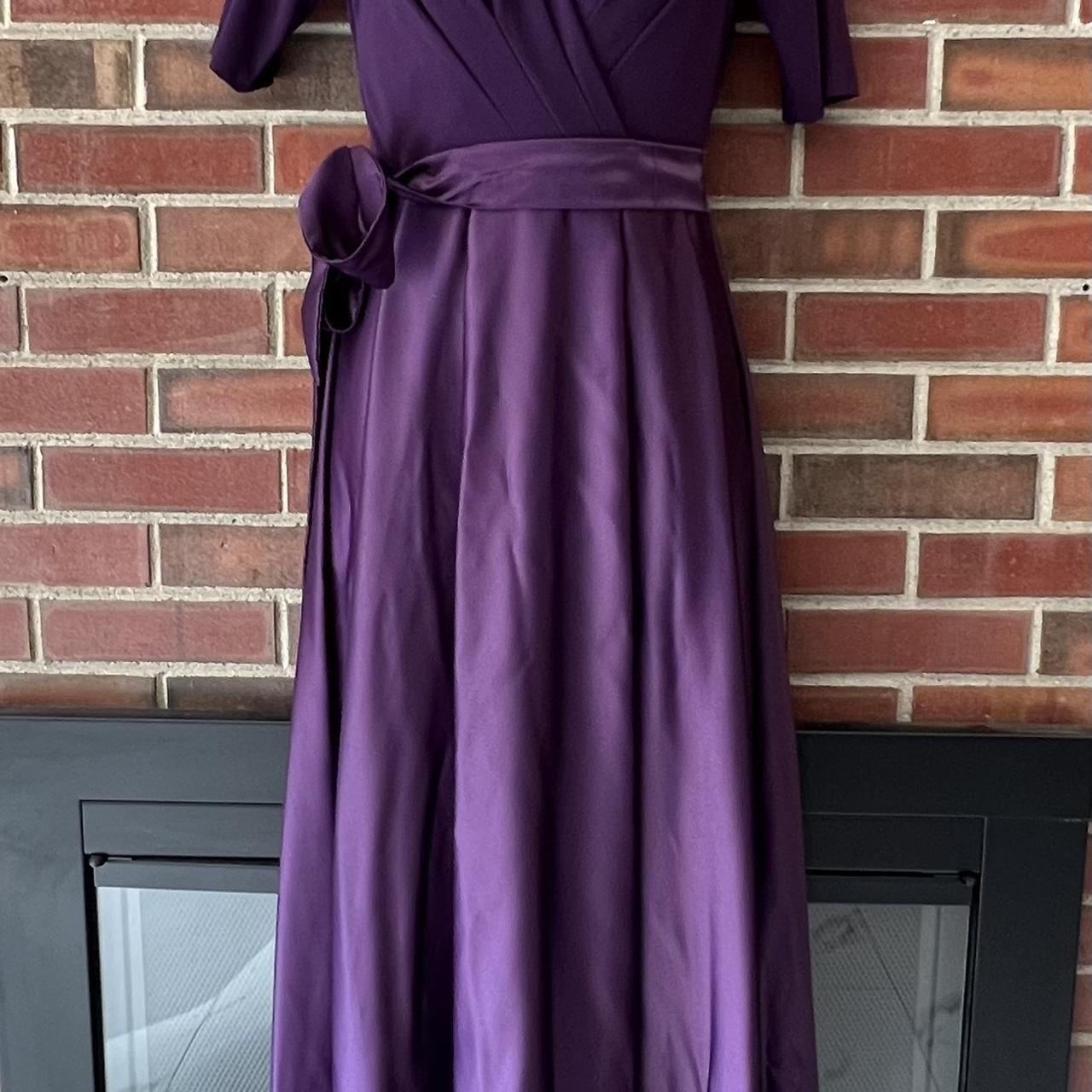 Alex evenings clearance purple dress