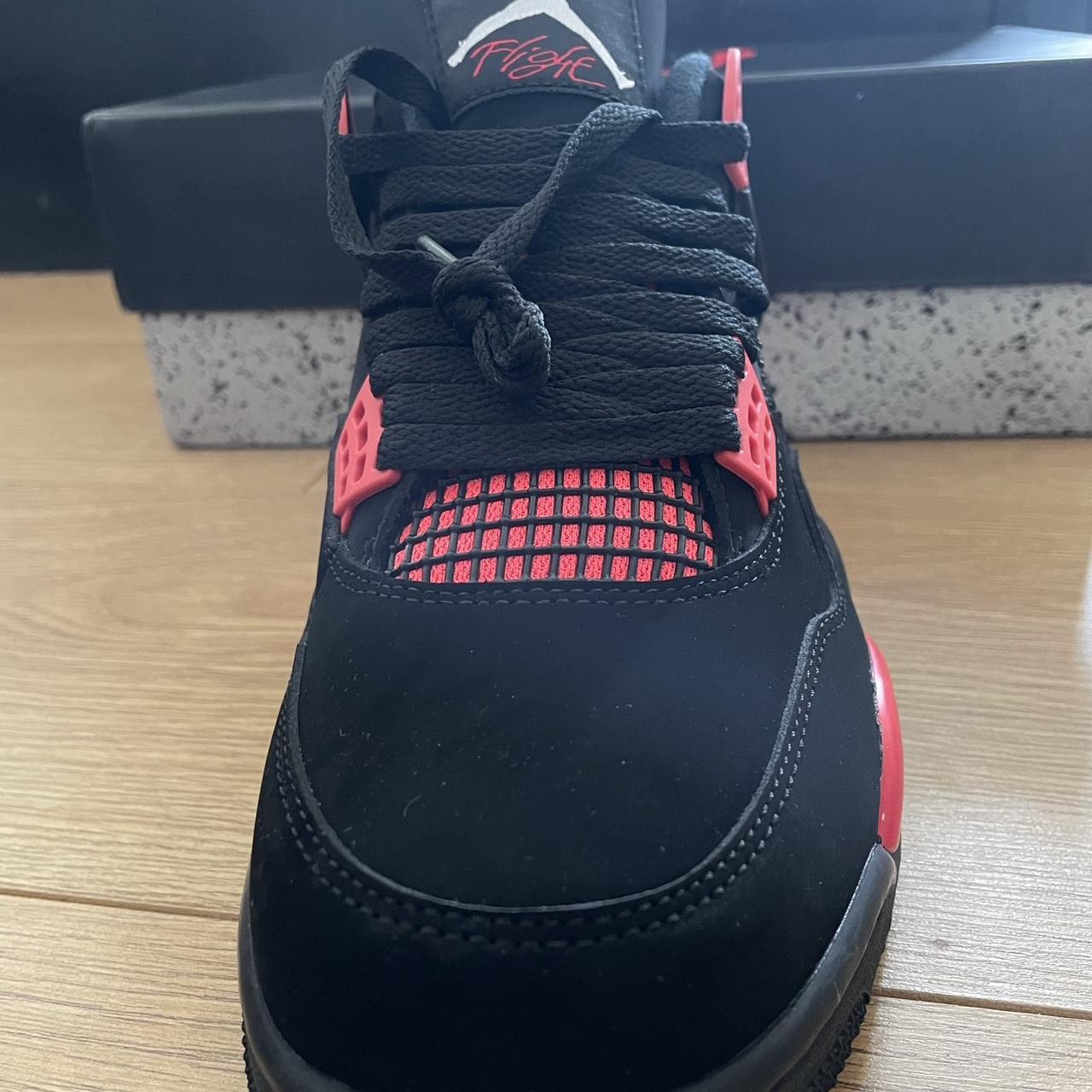 Jordan Men's Black and Red Trainers | Depop