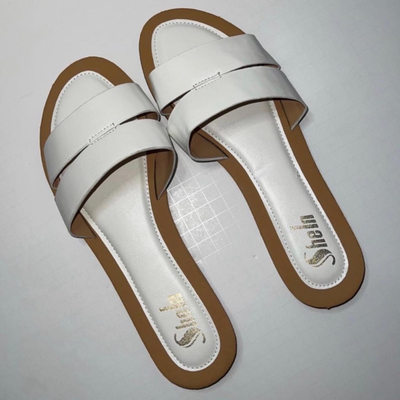 White Shein Womens Flat Sandals Flat Shein White Mules Shein White