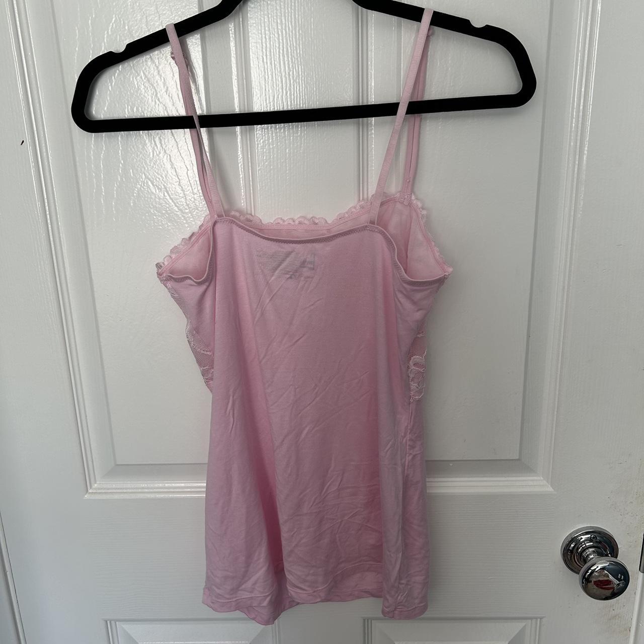Baby pink laced cami. So adorable and girly. Giving... - Depop