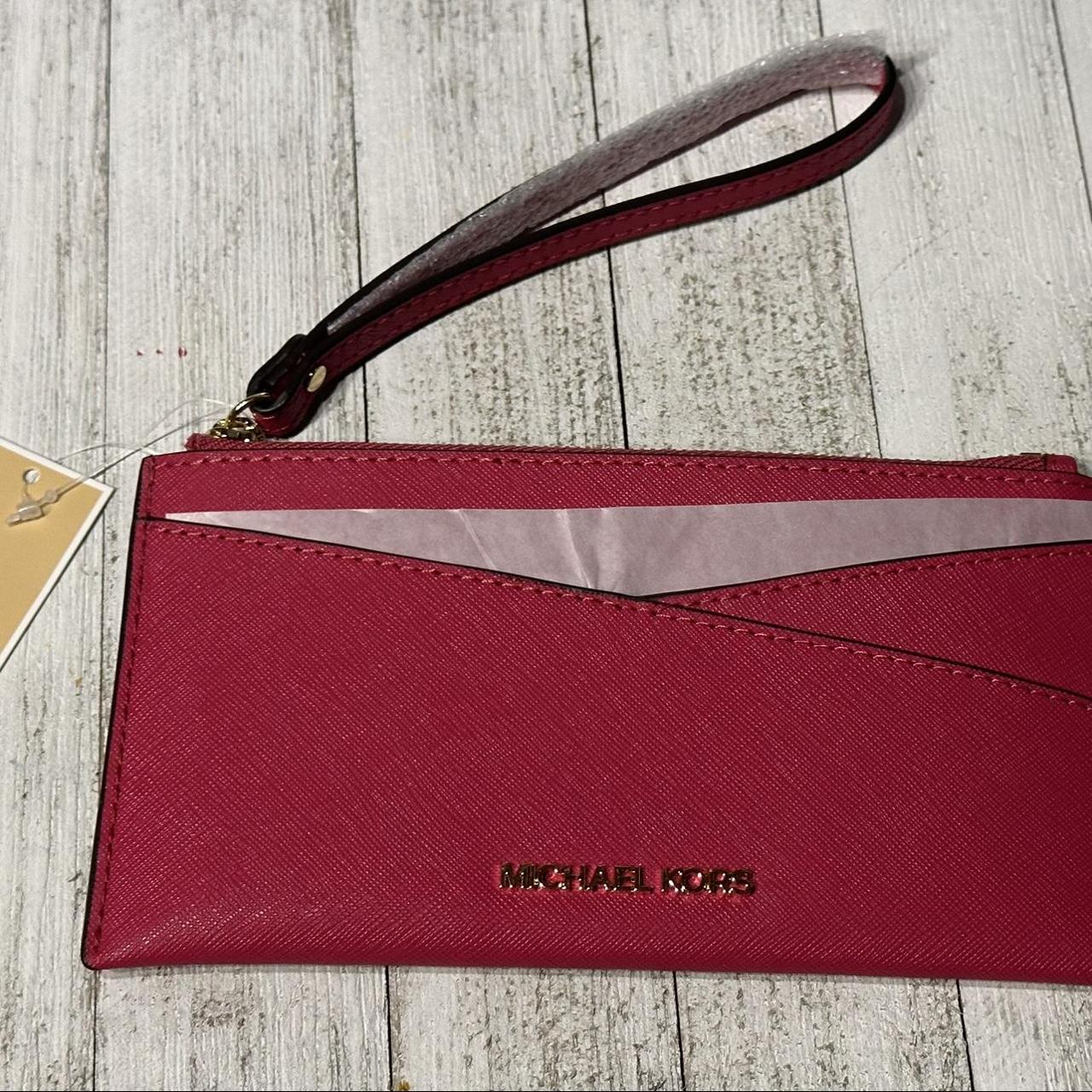 Jet Set Medium Saffiano Leather Crossover Wristlet: Handbags