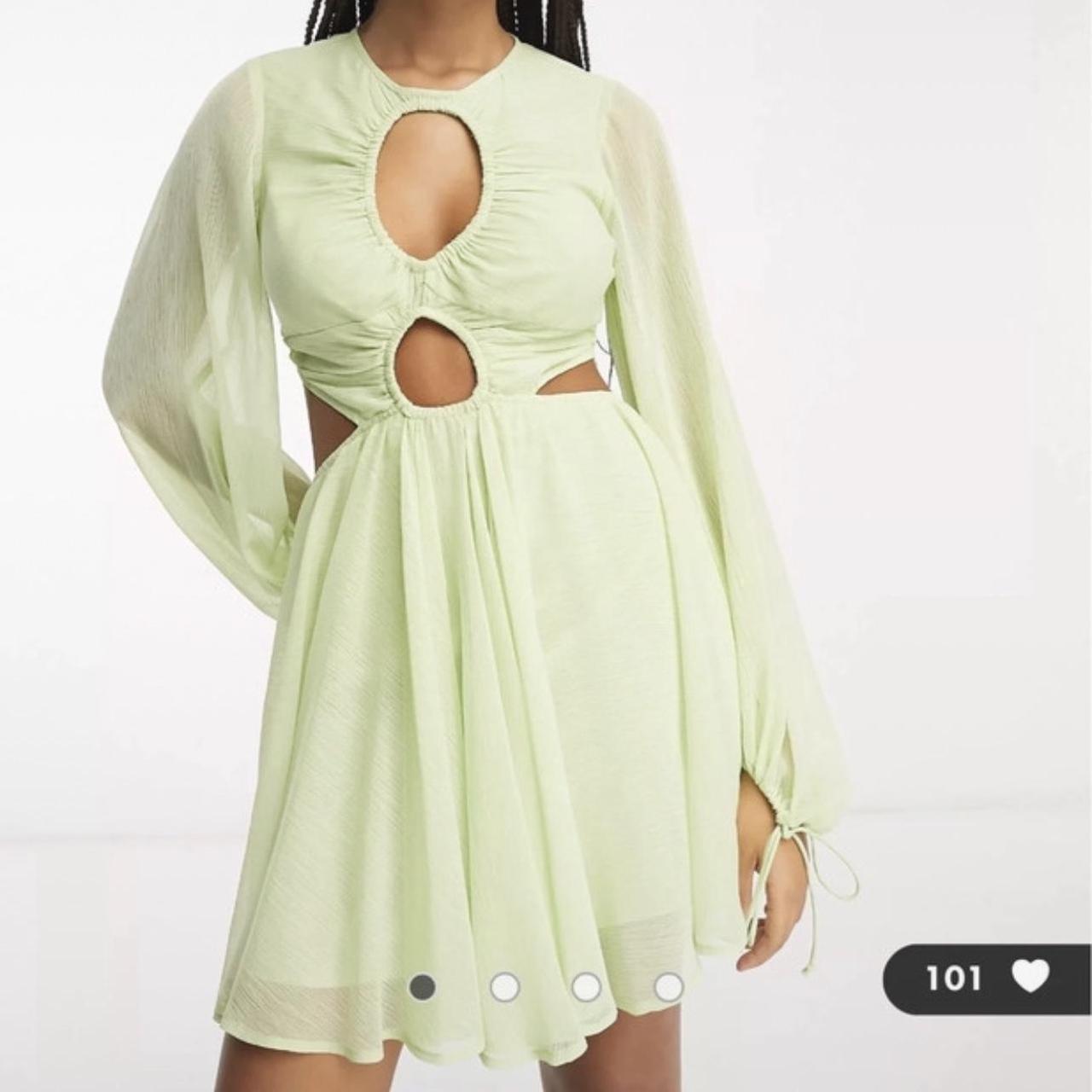 Green cut out dress Size 18 RRP £45 Depop