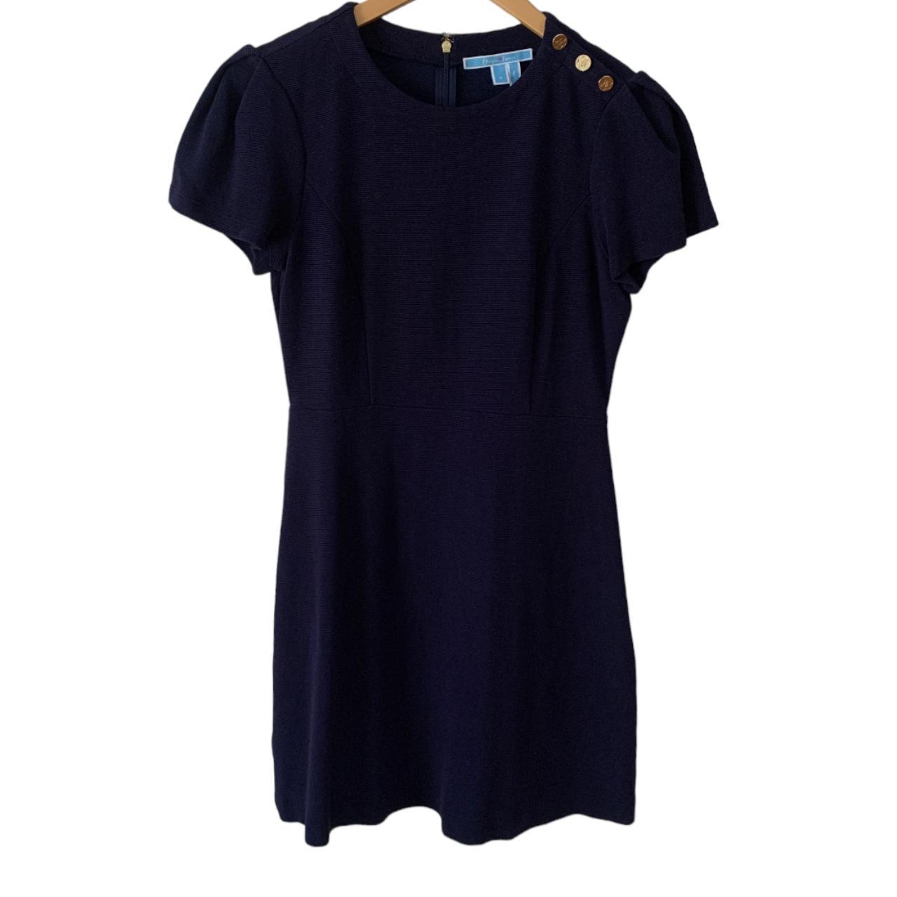 Draper James Sailor Button Dress navy size small Depop