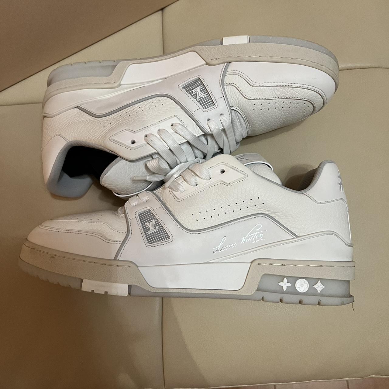 Louis Vuitton LV Trainer Sneaker WHITE. Size 8, This