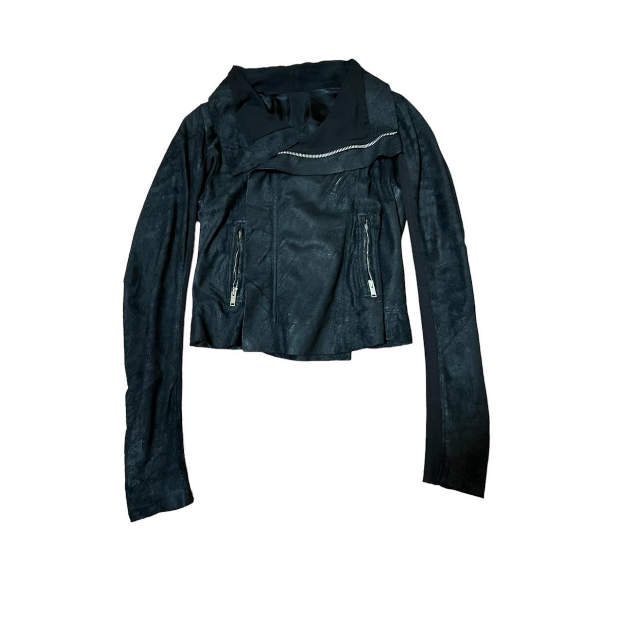 Rick owens clearance blistered leather jacket