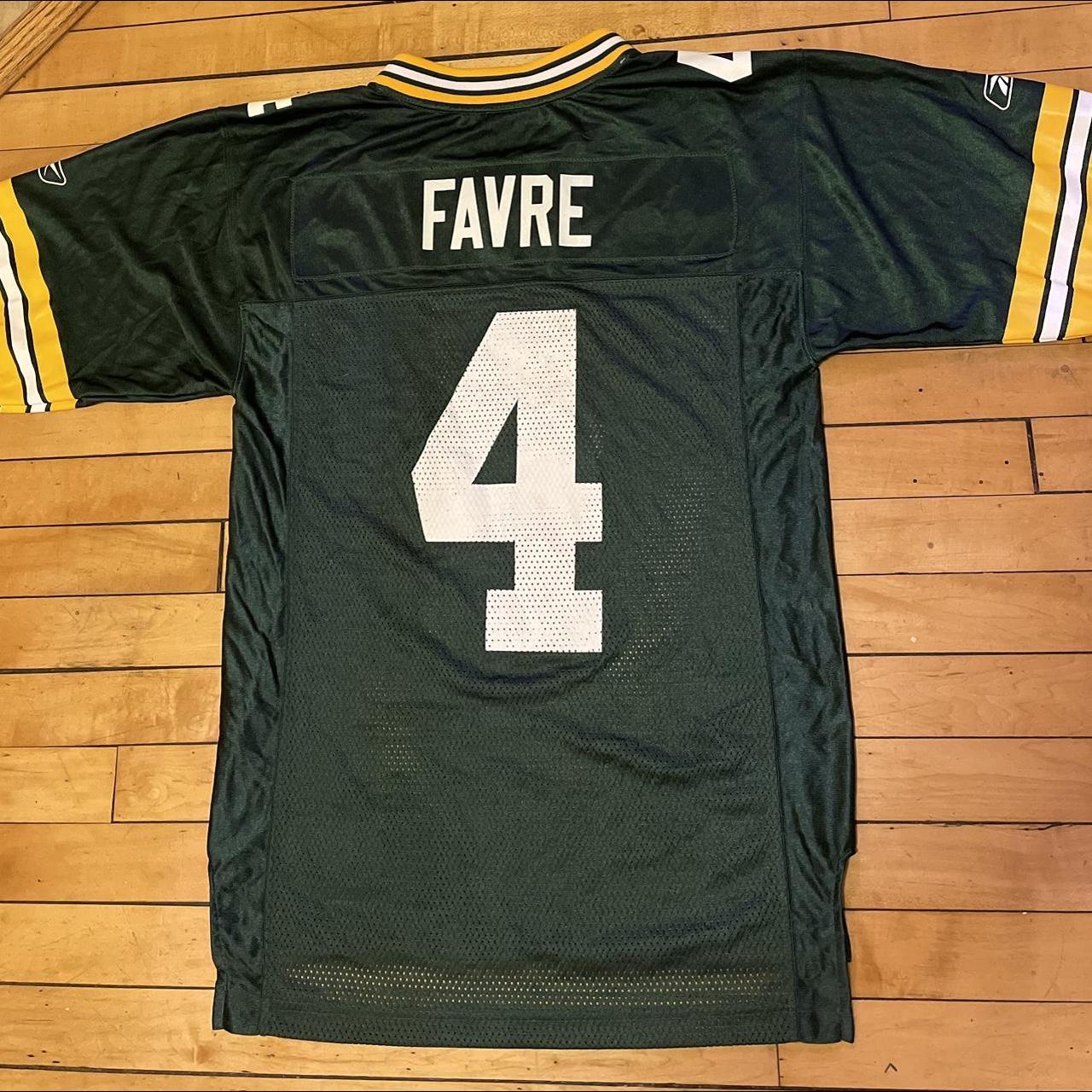 Authentic Reebok on Field Brett Favre 4 Green Bay Packers Nfl 