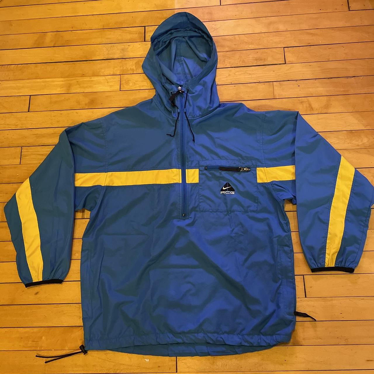 Vintage 90s 1990s Nike ACG Anorak Windbreaker Half... - Depop