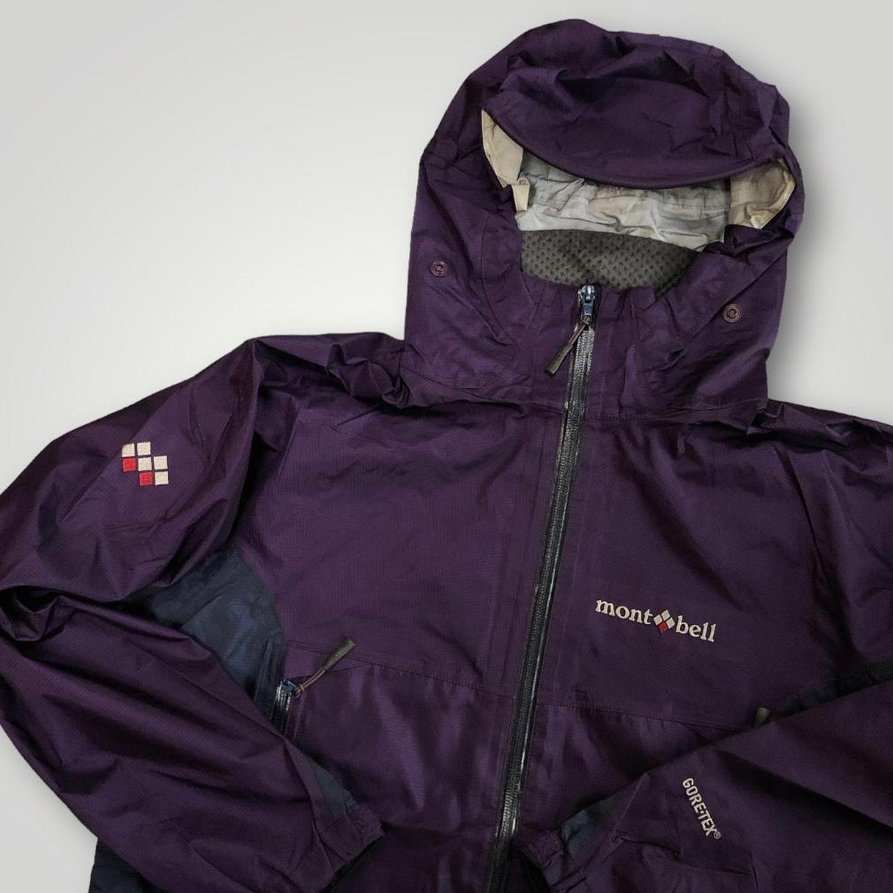 Womens Montbell GoreTex Jacket In Purple And Navy Depop