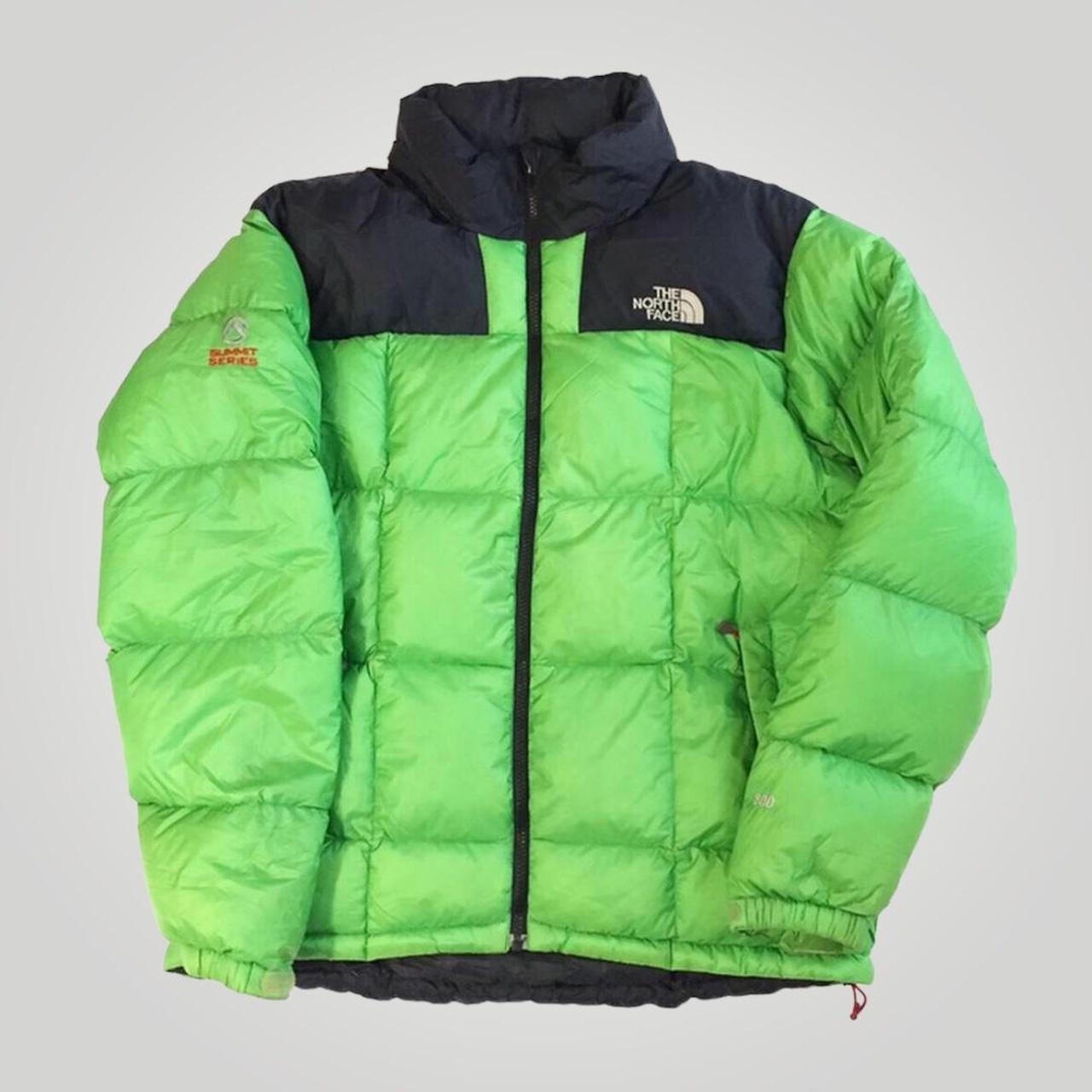 The North Face puffer jacket in green, summit series... Depop