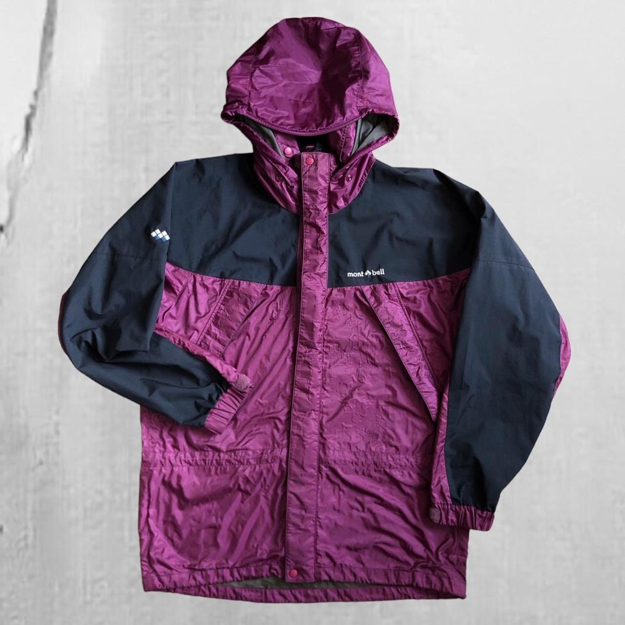 Vintage Montbell GoreTex jacket in purple and black.... - Depop