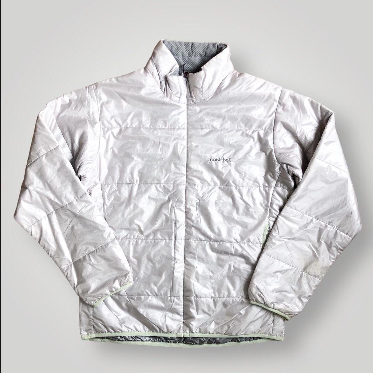Montbell puffer jacket in silver white. Women’s... - Depop