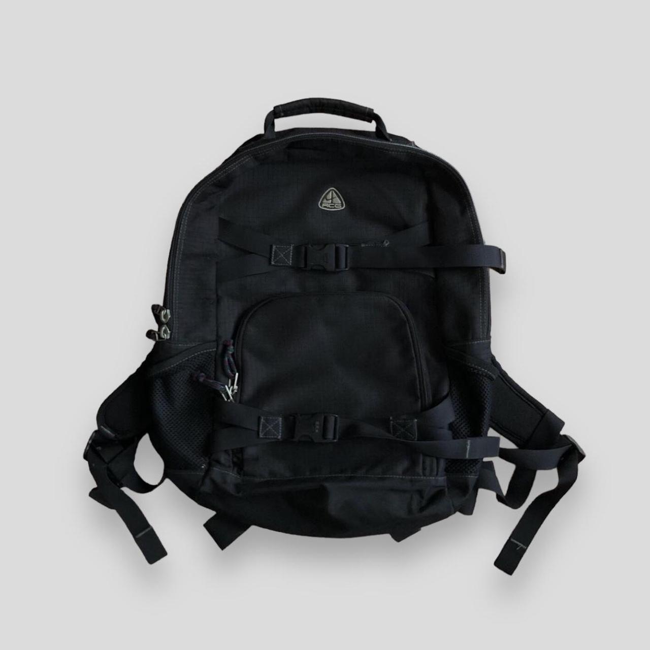 Vintage Nike ACG backpack in black. Bag features... Depop