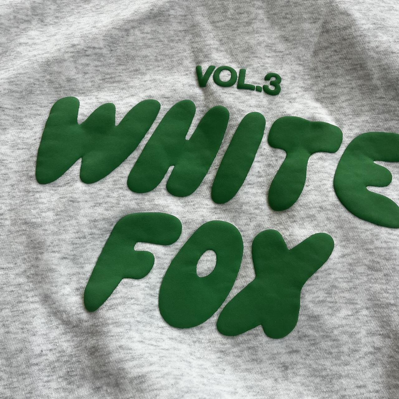 white fox hoodie still super soft on the inside... - Depop