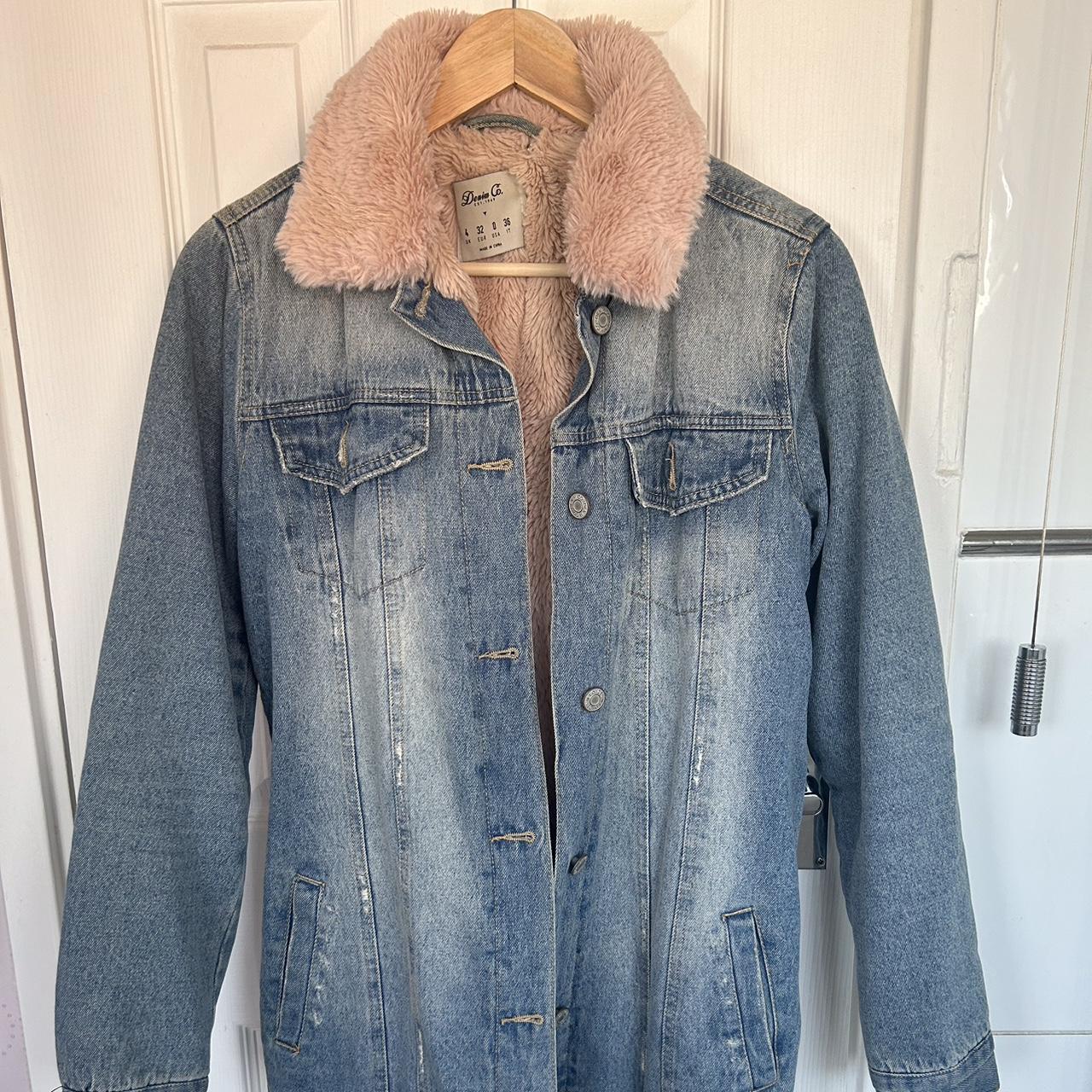 Pink denim outlet jacket primark