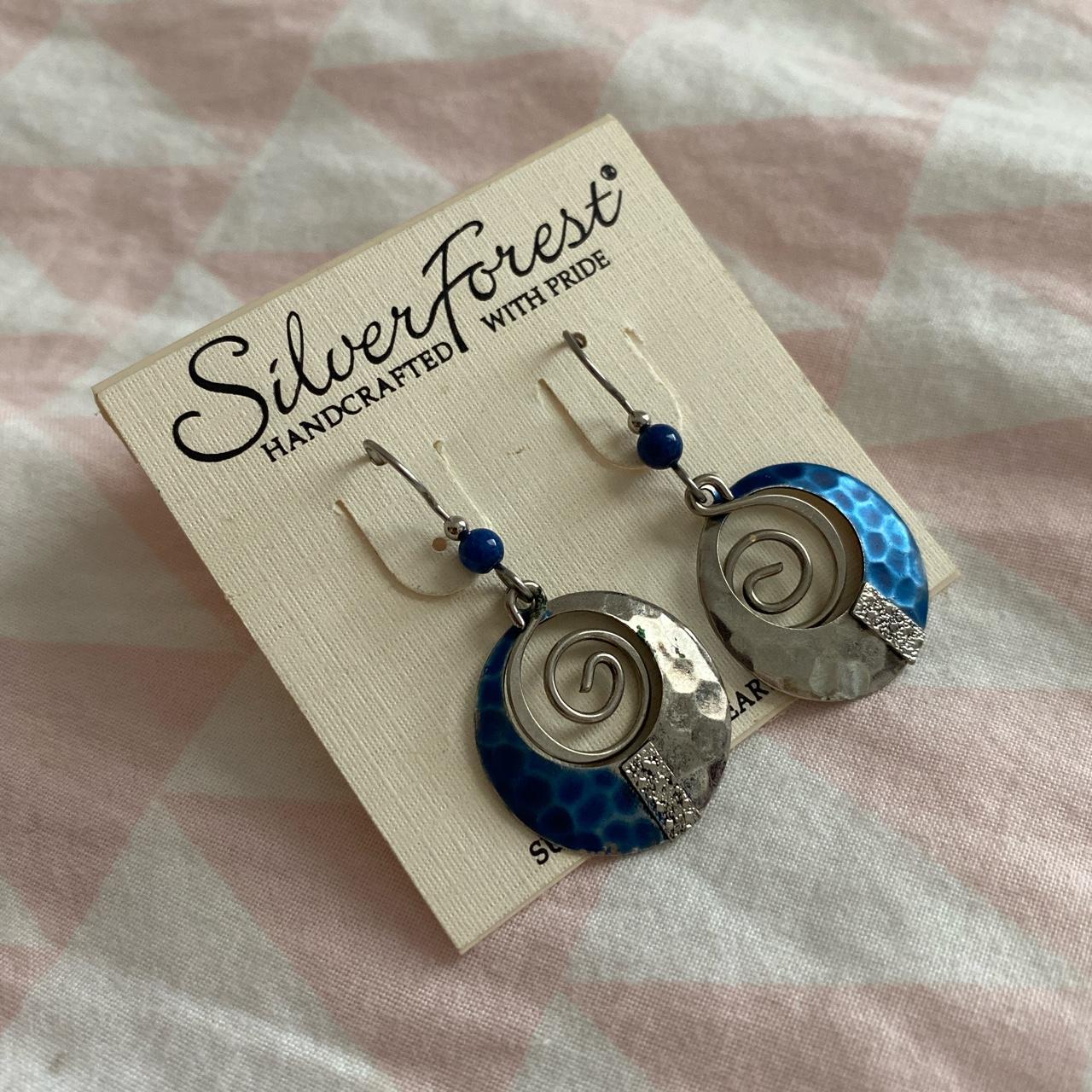 Silver forest earrings near on sale me