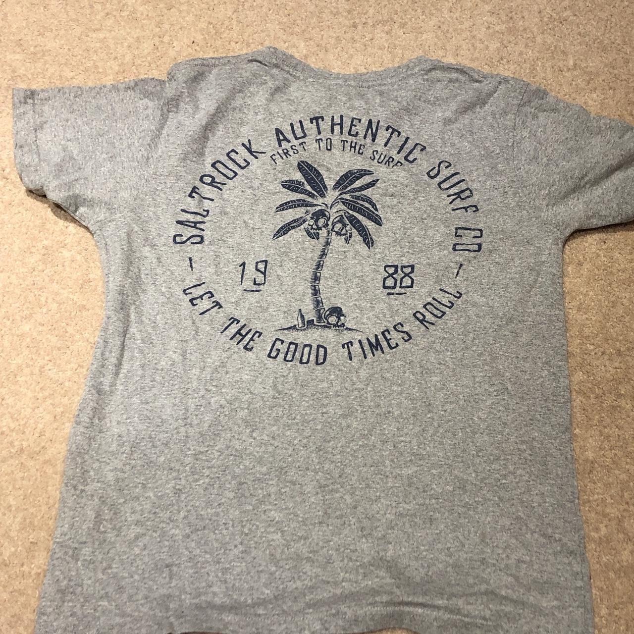 Saltrock Men's Grey Tshirt Depop