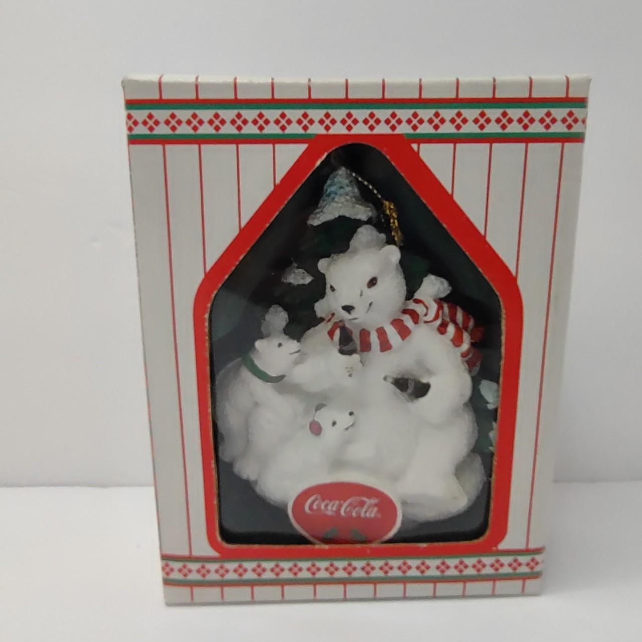 Vintage CocaCola Polar Bear Ornament From The 90's.... Depop
