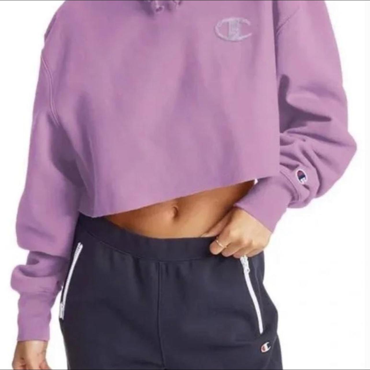 Champion life women's reverse weave cropped cut off hot sale hoodie