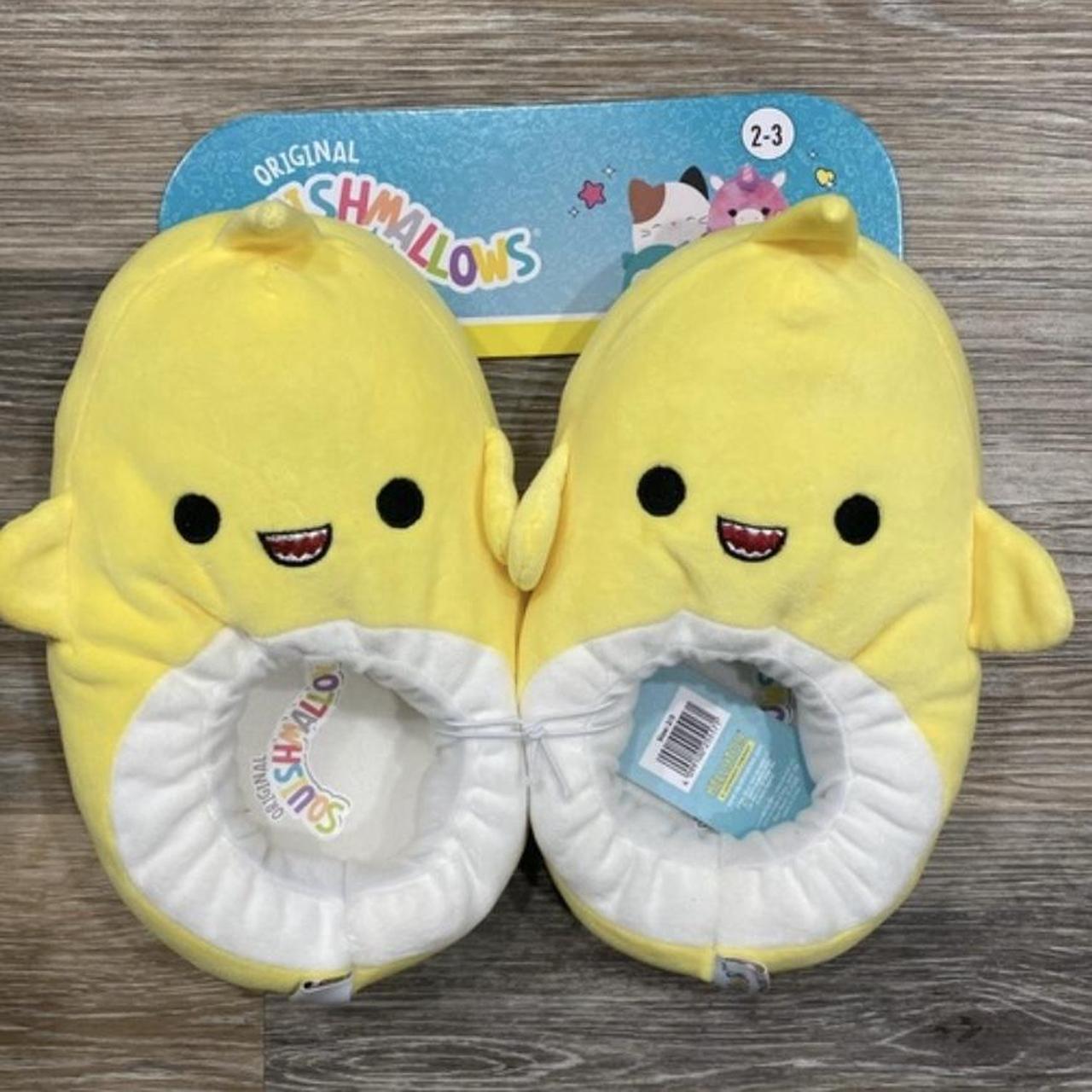 NWT chandler the yellow shark slippers size 2/3 Fits... - Depop