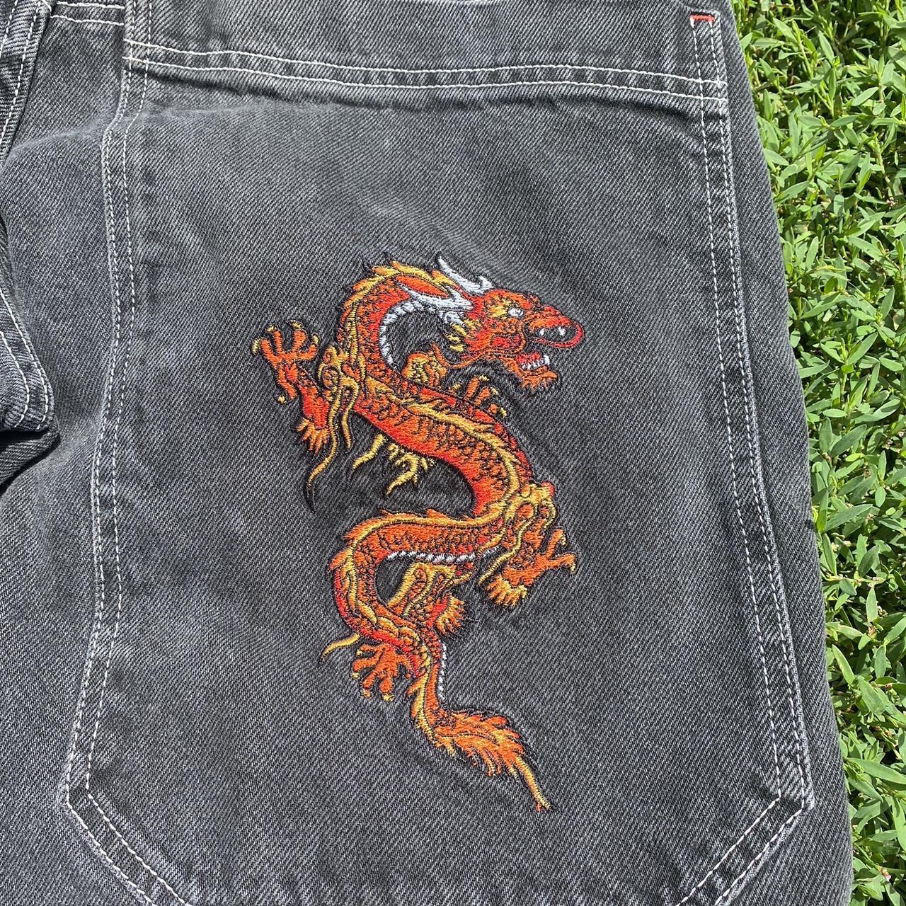 🚨GRAIL 90’s JNCO DRAGON JORTS🚨 ️WASTE 34 ️ DOUBLE... - Depop