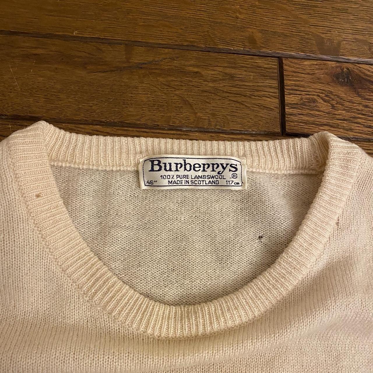 Vintage Burberry's Fishing Scene Lambswool Pullover Sweater Men's Size hotsell 46 AY336