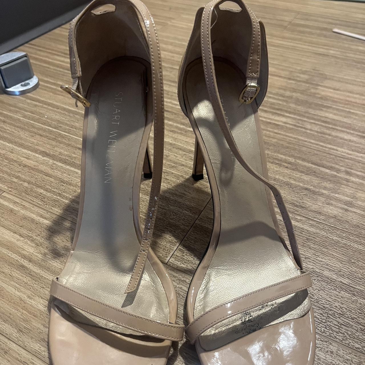 stuart weitzman tan heels