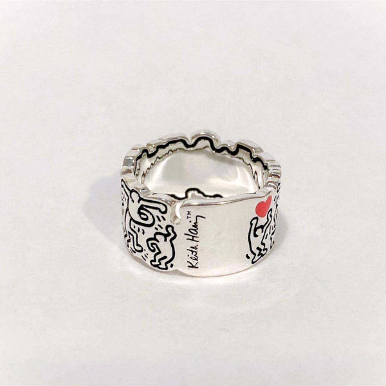 Pandora ring Keith haring dancing character open ring hotsell