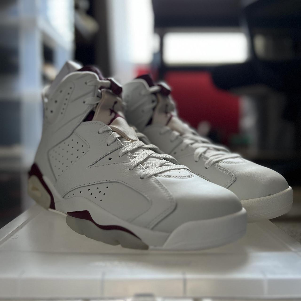 Jordan 6 sale white maroon