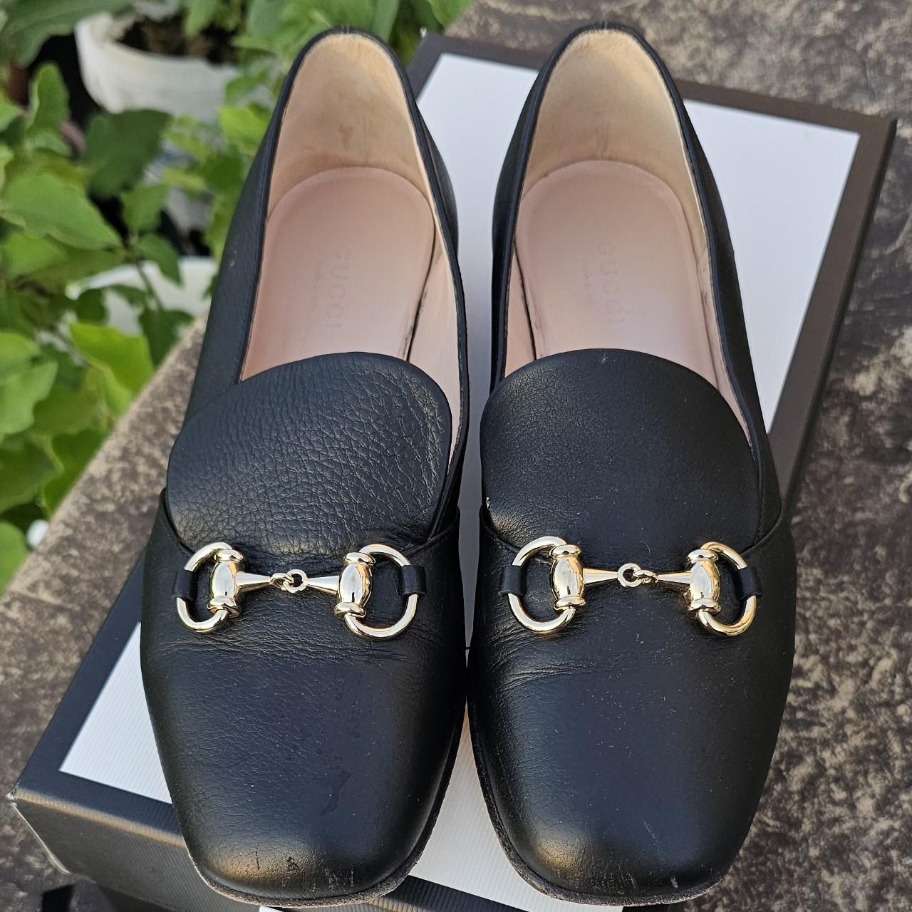 Gucci Square Toe Horsebit Buckle Loafer size euro... - Depop