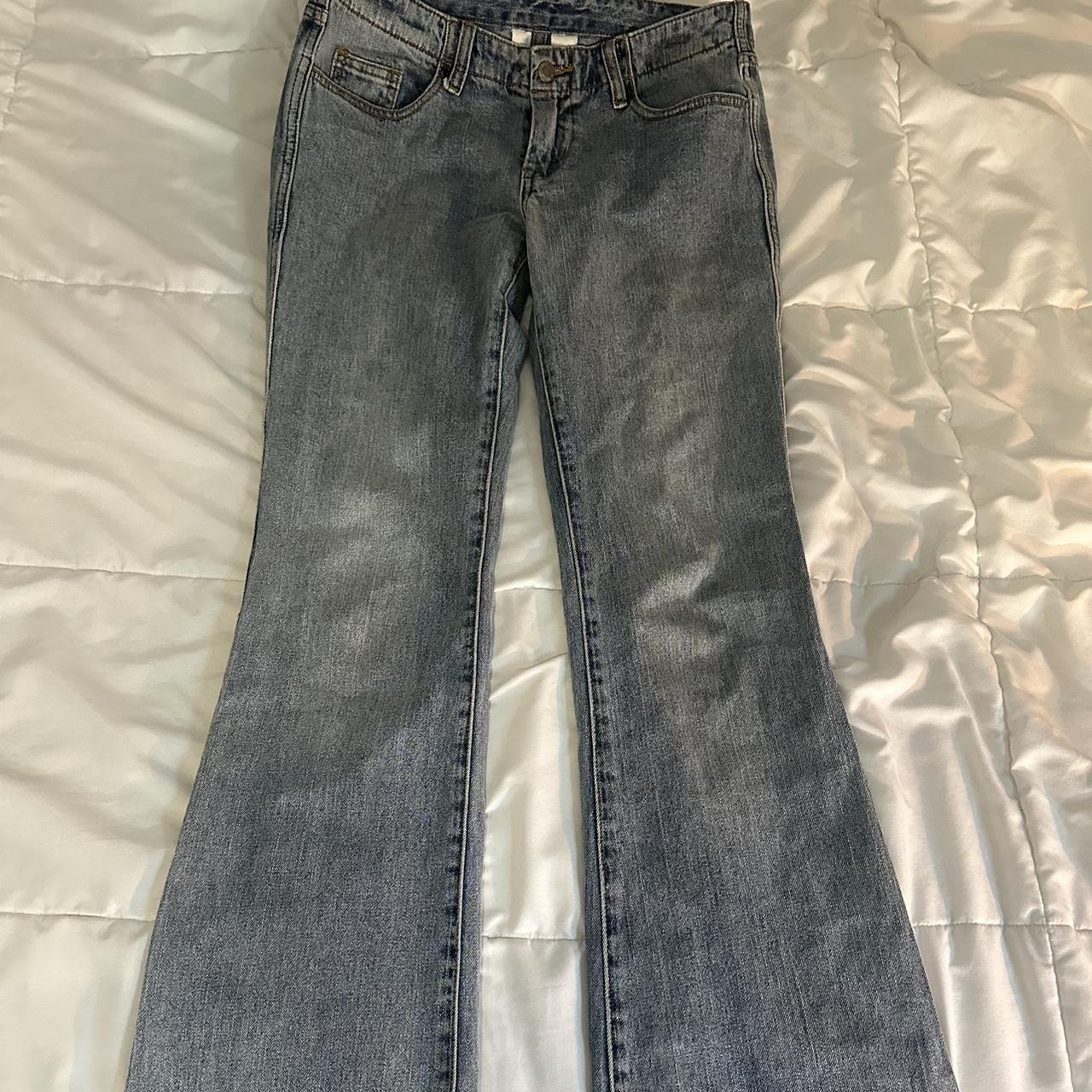 Brandy Melville Low Rise Flare Jeans Size One Depop