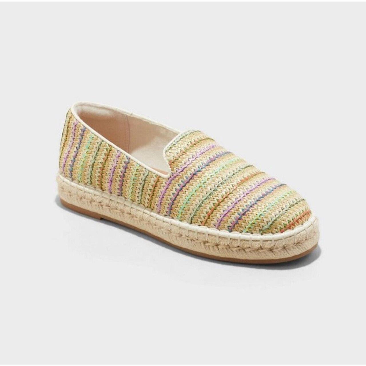 Wide fashion width espadrille flats