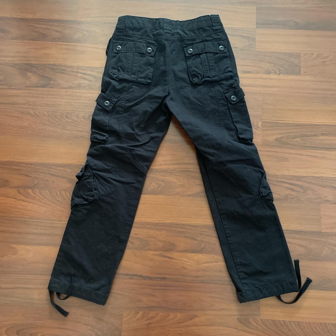 Matchstick cargo pants Black 30x30 #vintage #causal... - Depop