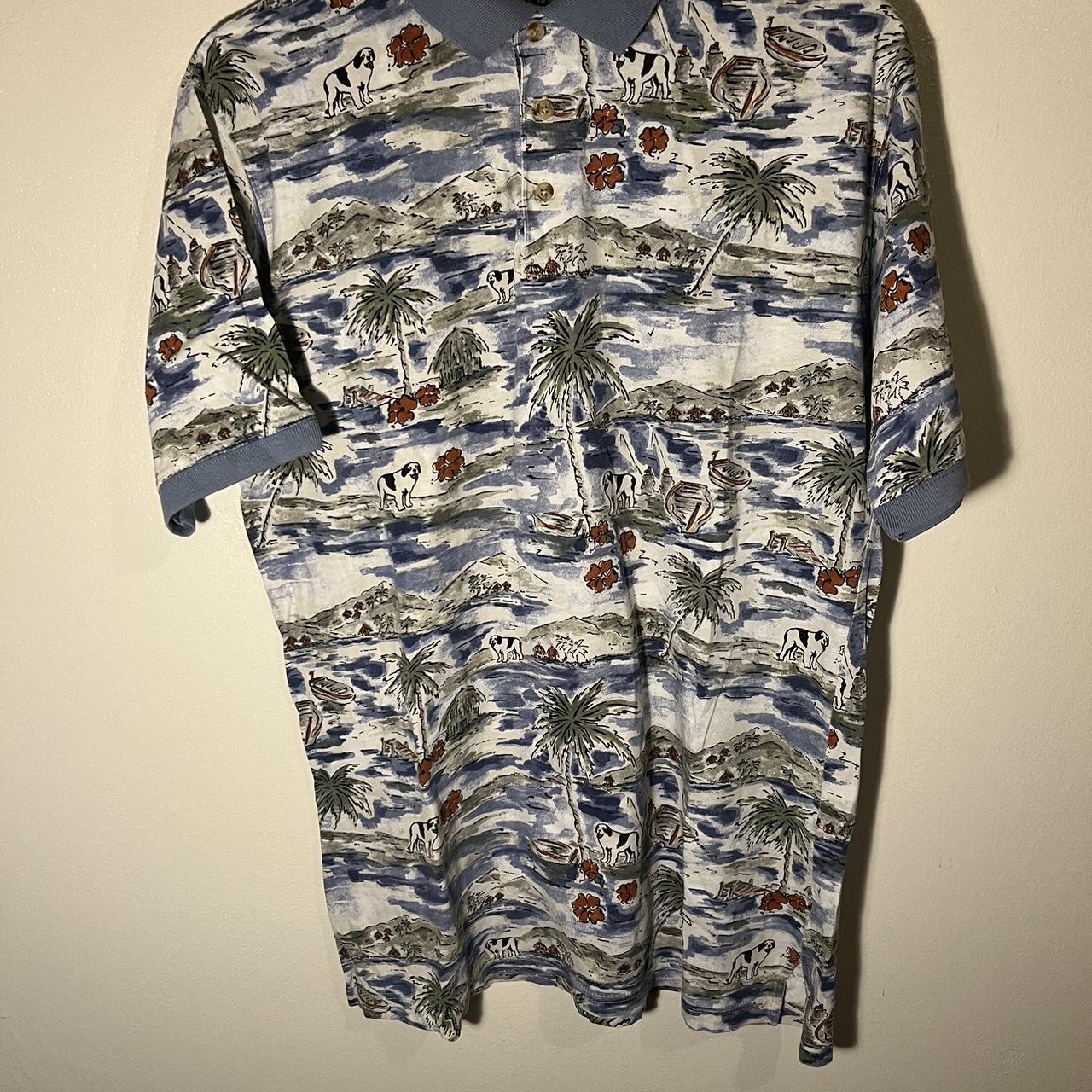 Vintage Hawaiian beach Big Dogs Polo Shirt All Over... Depop
