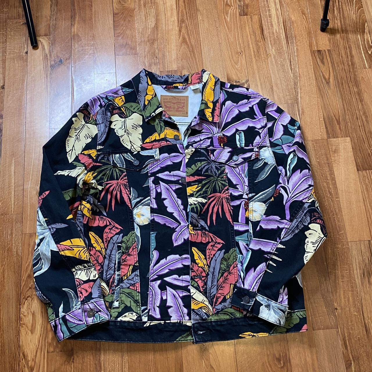 Levi's floral denim on sale jacket